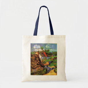 Bolsa Tote Casas em Auvers por Vincent van Gogh