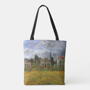 Bolsa Tote Casas na Argentina por Claude Monet, Vintage Art