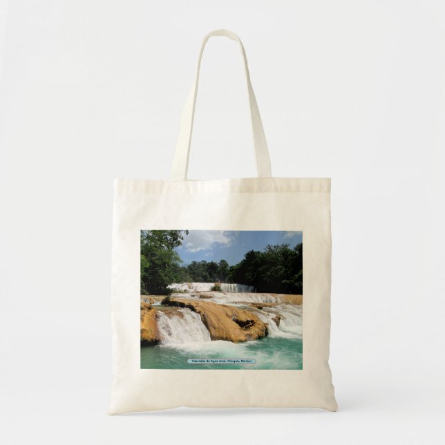 Bolsa Tote Cascadas de Agua Azul, Chiapas, México (Frente)