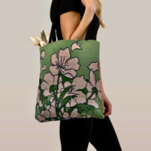 Bolsa Tote Cascata de Flor de Cerejeira Rosa