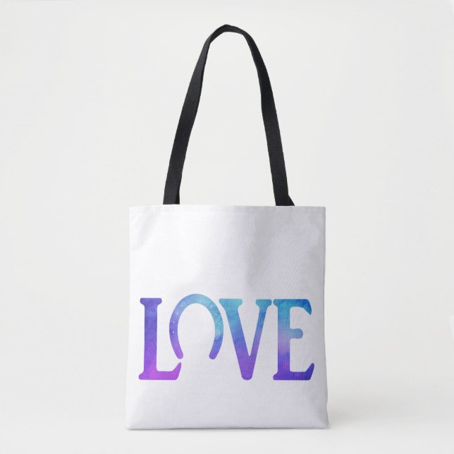 Bolsa Tote Casco de Amor Roxo (Frente)