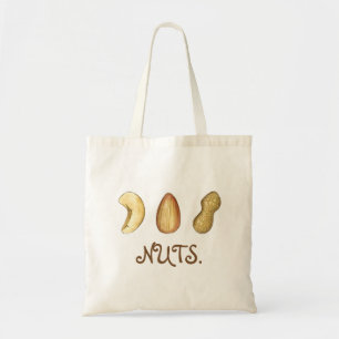 Bolsa Tote Cashew Almond Peanut Loucos Tote Bag