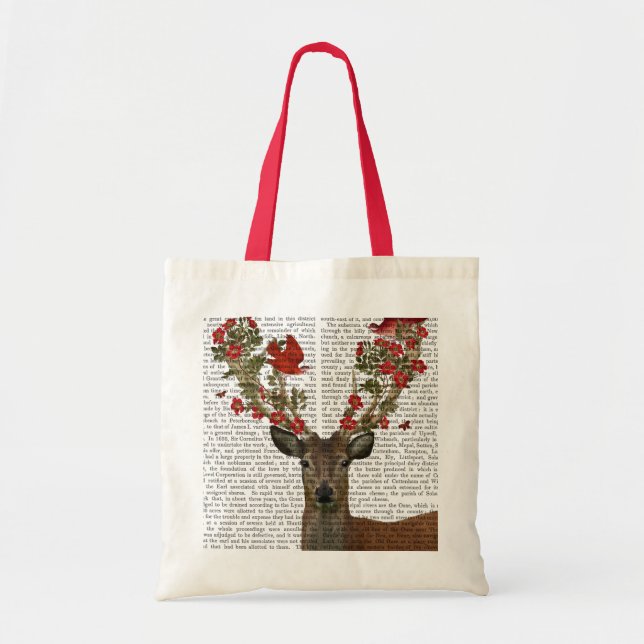 Bolsa Tote Cássaros de Veado e Amor 2 (Frente)