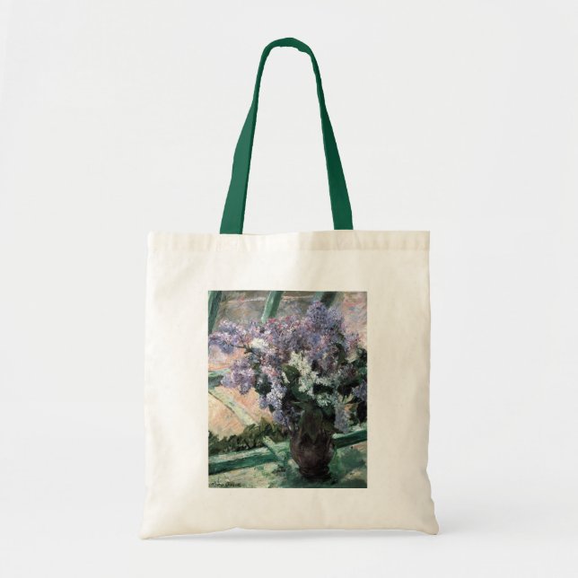 Bolsa Tote Cassatt "Lilases em uma Janela" (Frente)