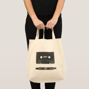 Bolsa Tote Cassete de áudio retroativo
