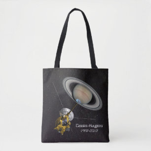 Bolsa Tote Cassini Huygens Missão Espacial para Saturno