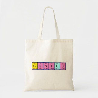Bolsa Tote Cassius periodicamente mesa nome tote saco