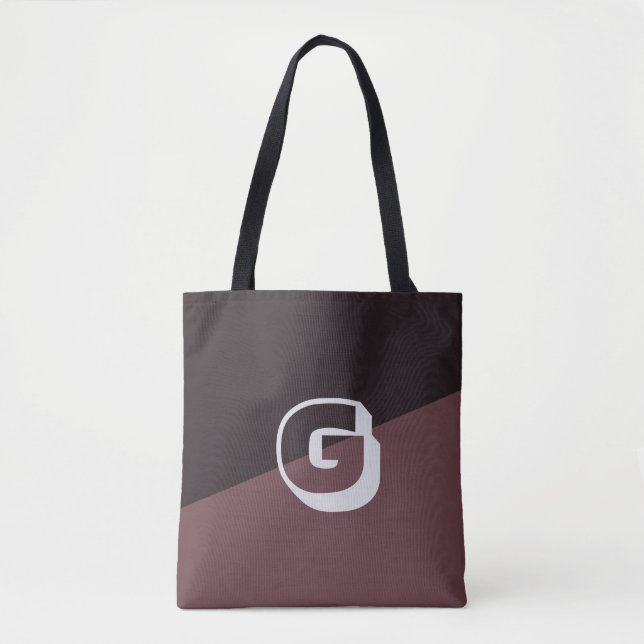 Bolsa Tote Castanho e preto (Frente)