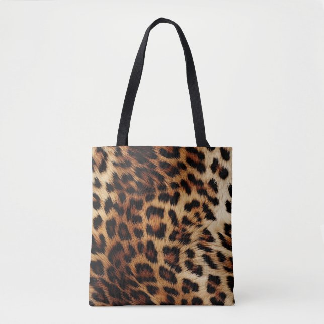 Bolsa Tote Castanho-Leopardo (Frente)