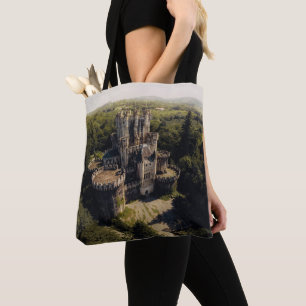 Bolsa Tote Castelo das Cinzas Altas em Florestas Verde