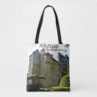 Bolsa Tote Castelo Fordell do Clã Escocês Henderson