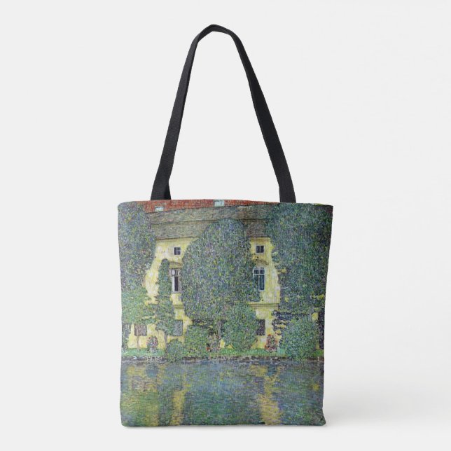Bolsa Tote Castelo Kammer no Attersee III de Gustav Klimt (Verso)