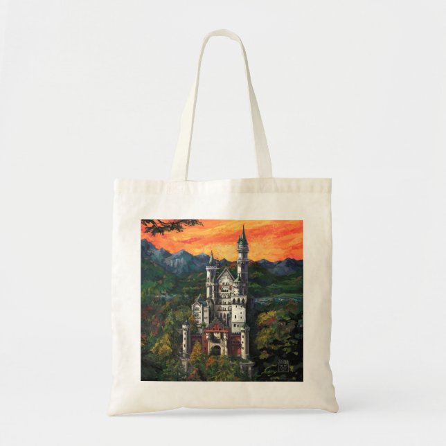 Bolsa Tote Castelo Schloss Neuschwanstein (Frente)