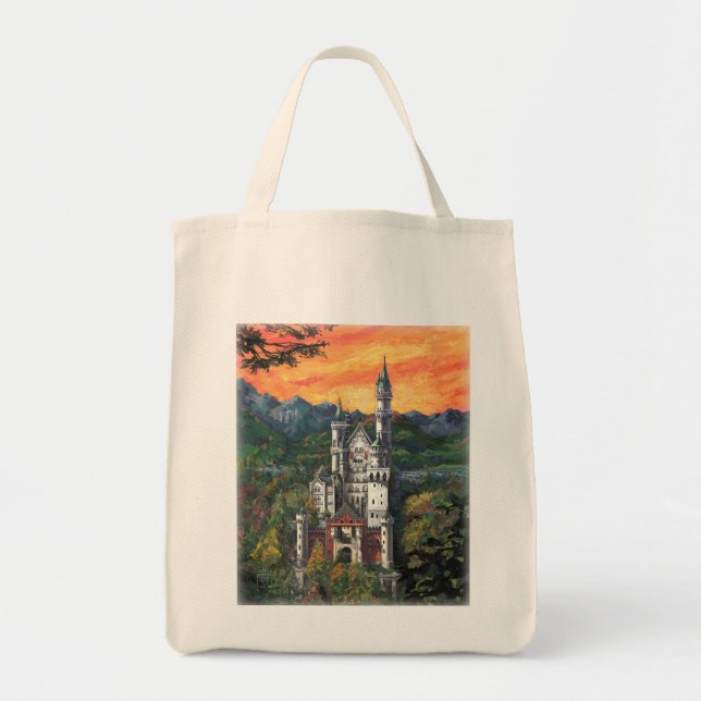 Bolsa Tote Castelo Schloss Neuschwanstein (Frente)