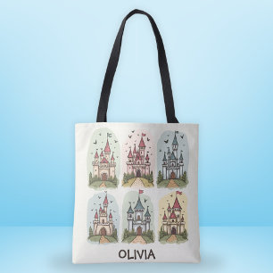 Bolsa Tote Castelos de Contos de Fadas Caprichosos