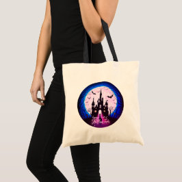 Bolsa Tote Castle Haunted Happy Halloween Creepy