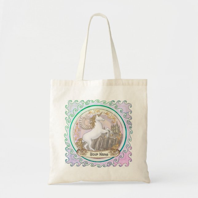 Bolsa Tote Castle Pegasus Unicorn (Frente)