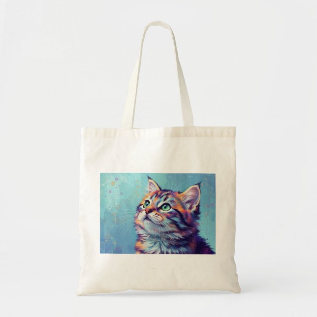 Bolsa Tote cat art (Frente)