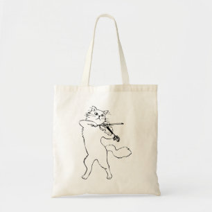 Bolsa Tote Cat do Instrumento Musical Violino Violinista