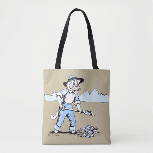 Bolsa Tote Cat Gardener, Louis Wain (Frente)