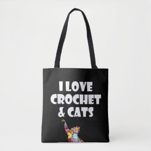 Bolsa Tote Cat I Adora Crochet & Cats Boriderme Needlepoint