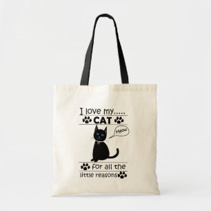 Bolsa Tote Cat I Love My Cat