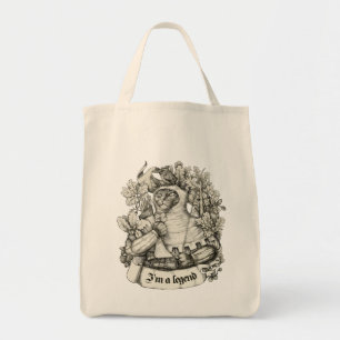 Bolsa Tote Cat Knight vintage impressão
