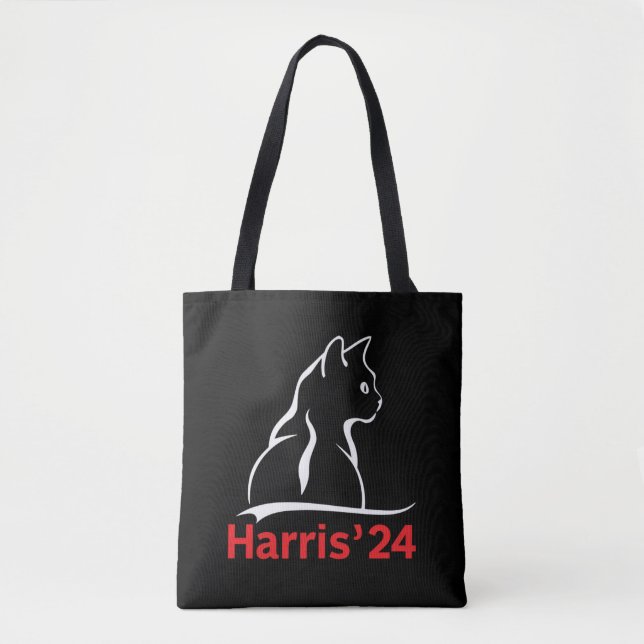 Bolsa Tote Cat Ladies for Kamala Cat 2024 Presidente Kamala (Frente)