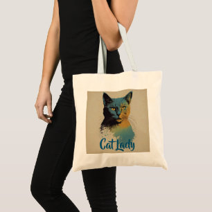 Bolsa Tote Cat Lady Tote Bag