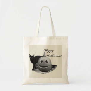 Bolsa Tote Cat & Pumpkin Feliz Dia das Bruxas