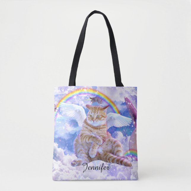Bolsa Tote Cat r Unicorn - Caticorn (Frente)