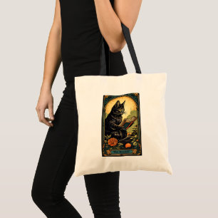 Bolsa Tote Cat Tarot Card O Leitor Design