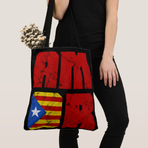 Bolsa Tote Catalan Amor, Bandeira da Independência Catalã