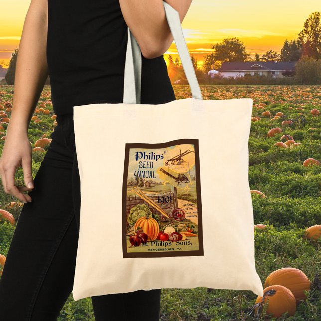 Bolsa Tote Catálogo de Pacotes de Sementes Vegetal Fazenda 19 (Criador carregado)