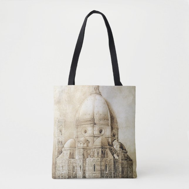 Bolsa Tote Catedral de Florença do leste, 'dos fragmentos (Frente)