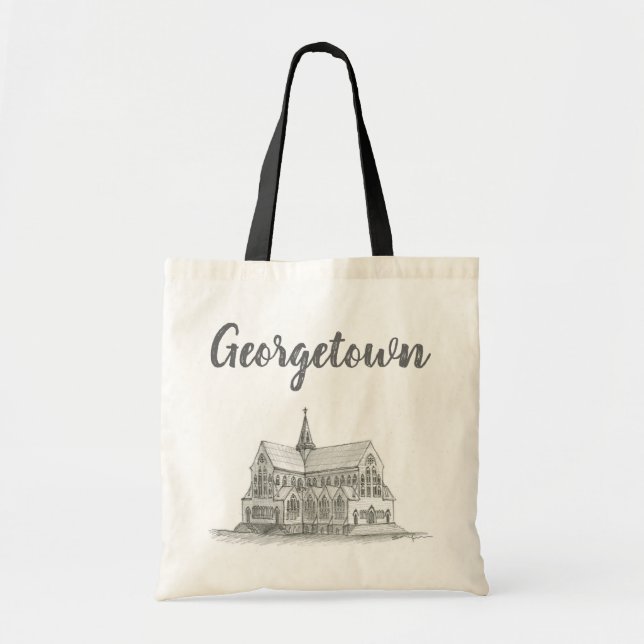 Bolsa Tote Catedral de George, Georgetown, Guiana (Frente)