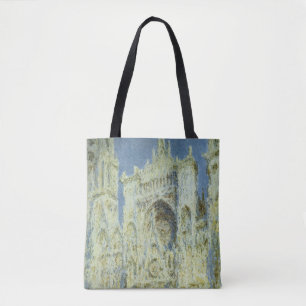 Bolsa Tote Catedral de Rouen West Facade Sunlight, Claude Mon