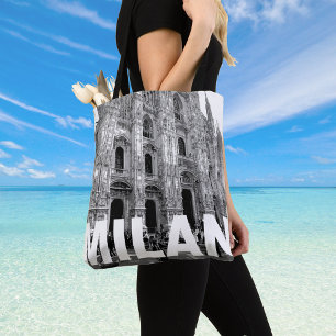 Bolsa Tote Catedral do Duomo de Milão, Lombardia em um