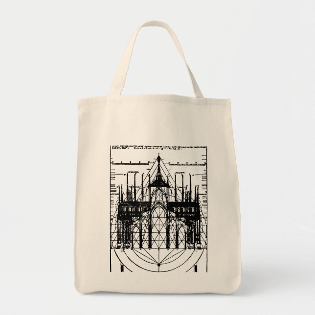 Bolsa Tote Catedral Vitruviana de Milão 1521 (Frente)