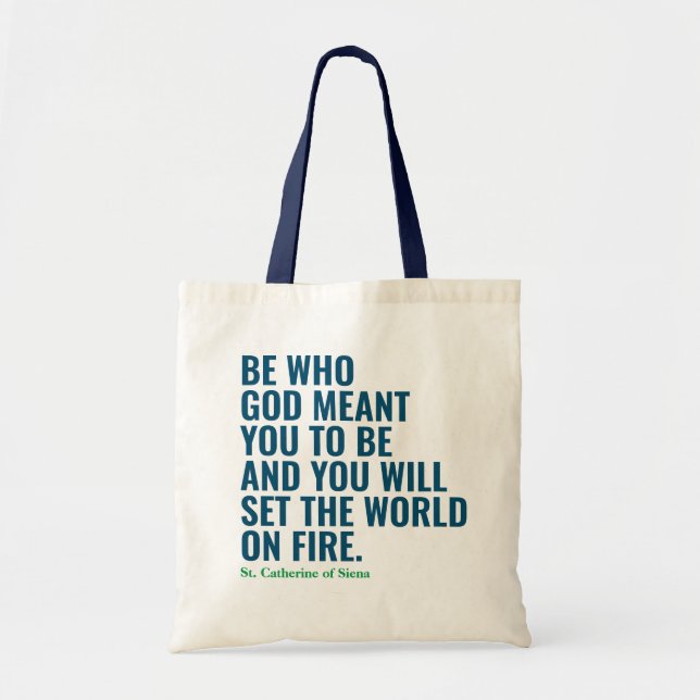 Bolsa Tote Catholic Quote Tote Bag | Christian Gift Idea (Frente)
