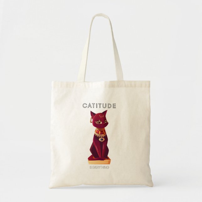 Bolsa Tote CATITUDE é tudo (Frente)