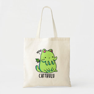 Bolsa Tote Catthulu Funny Cthulhu Cat Puns