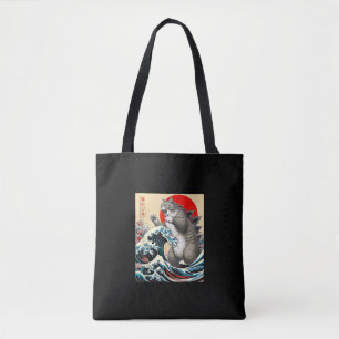 Bolsa Tote Catzilla Cat Arte Japonesa Bonita presentes Para H