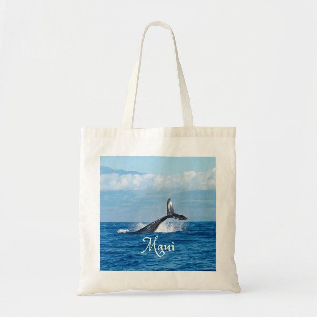 Bolsa Tote Cauda de Baleia Oceânica Maui Havaí (Frente)