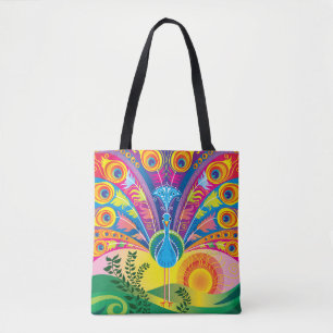 Bolsa Tote Cauda de Pavão