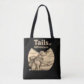 Bolsa Tote Caudas de Cachorro de Aventura Camisa de Caminhada