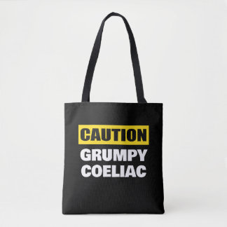 Bolsa Tote Caution Grumpy Coeliac Celiac