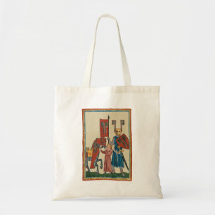 Bolsa Tote Cavaleiro e Esquadrão, Arte Medieval do Século 14