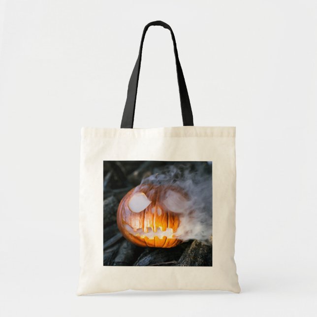 Bolsa Tote Cavaleiro sem Cabeça Jack-o-Lanterna Cabeça uma Ch (Frente)