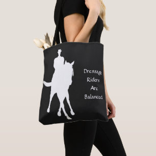 Bolsa Tote Cavaleiros de Dressage São Equilibrados Escuro
